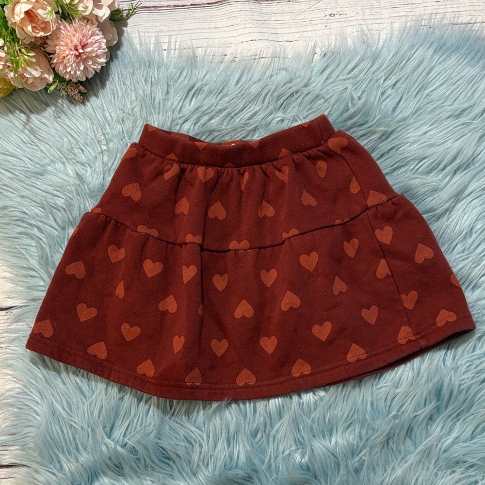 Tucker + Tate Rust Red Heart Skirt sz 4